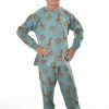 Aslan Zürafa Desenli Pamuklu Pijama Takımı